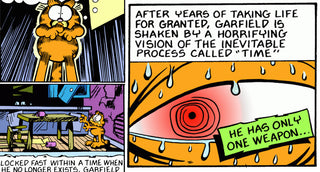 GARFIELD AND THE ABYSS :: The Scariest Garfield Comic Strip Series Ever from 1989