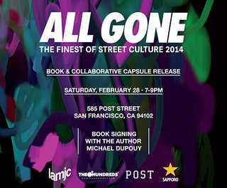 ALL GONE BOOK SIGNING 2/28 AT THE HUNDREDS SAN FRANCISCO