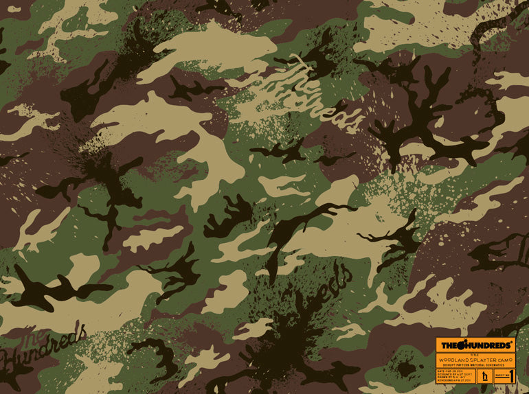 THE HUNDREDS "WOODLANDS SPLATTER" CAMOUFLAGE