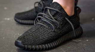 A Closer Look at the Black adidas Yeezy 350 Boost - The Hundreds A Closer Look at the Black adidas Yeezy 350 Boost - The Hundreds