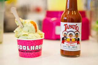 COOLHAUS :: TAPATIO-SPIKED PINEAPPLE CILANTRO CHILI SORBET
