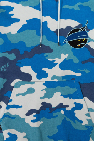 Pink blue camo hoodie 2025