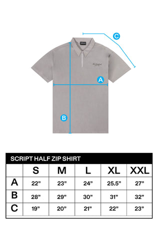 Script Half-Zip Shirt