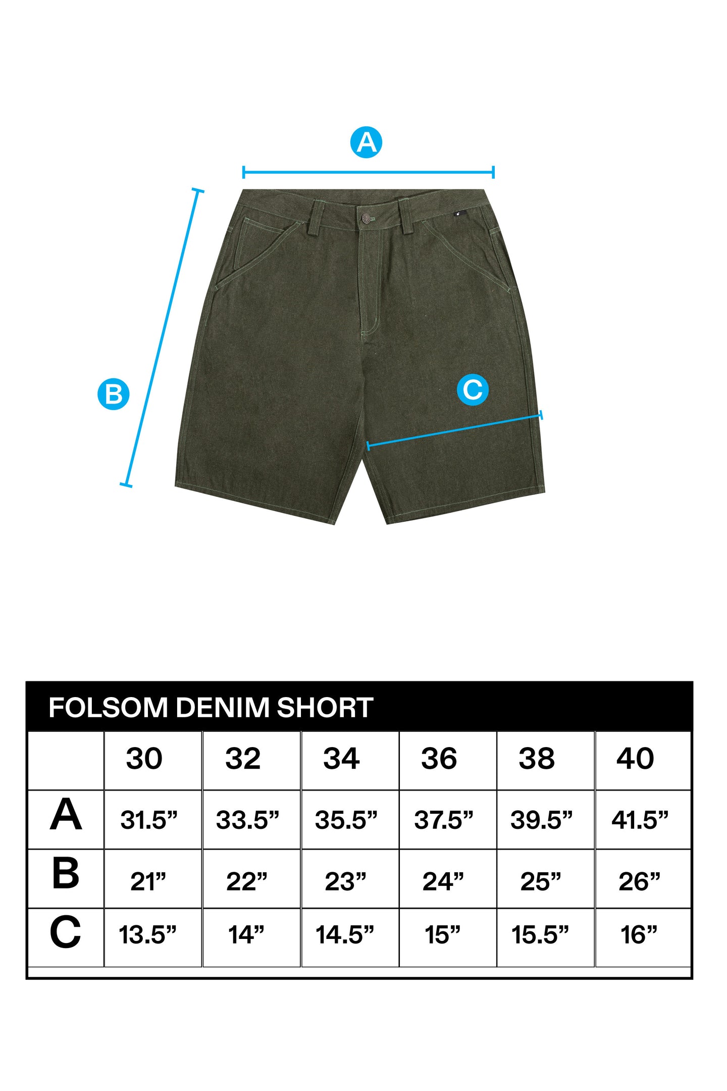 Folsom Denim Shorts