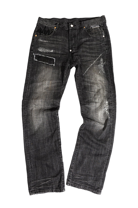 Patches Public Label Black Denim