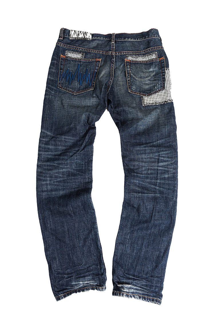 Patches Public Label Blue Denim