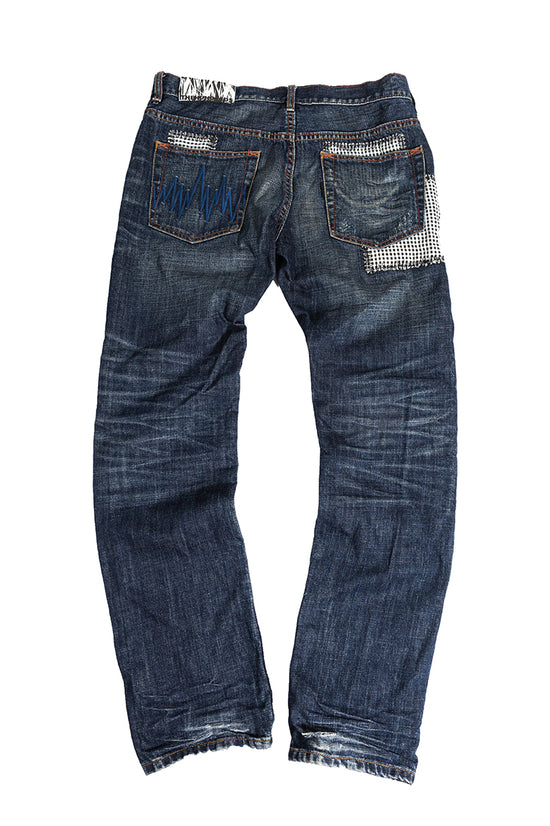 Patches Public Label Blue Denim