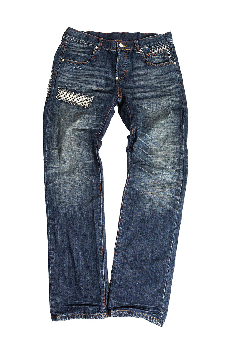 Patches Public Label Blue Denim
