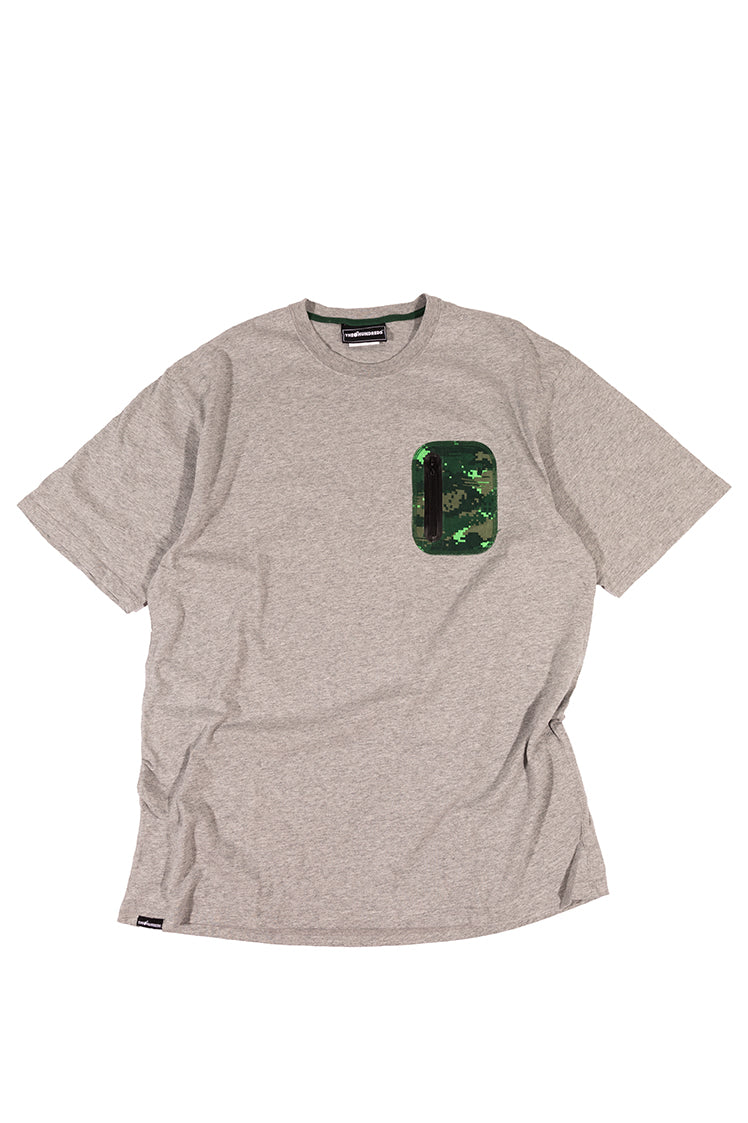 Stand Zipper Pocket T-Shirt