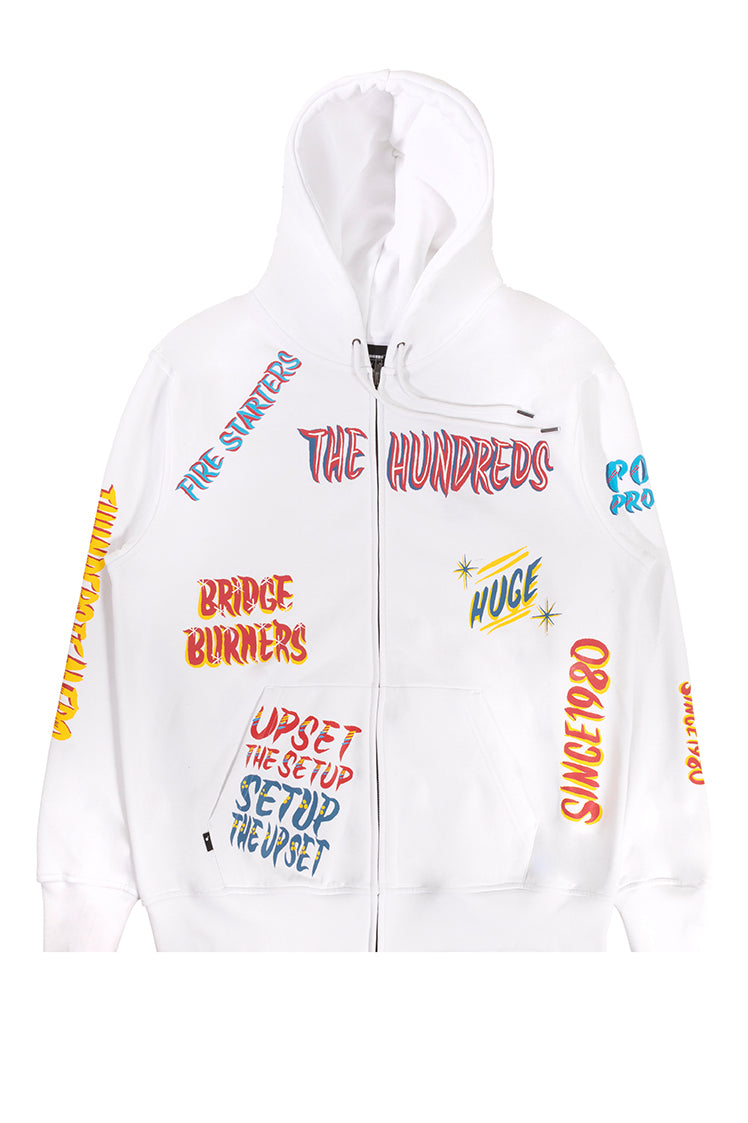 The hundreds 2025 hoodie white