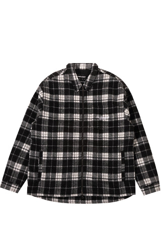 Seville Plaid Woven Zip-Up