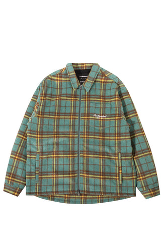 Seville Plaid Woven Zip-Up