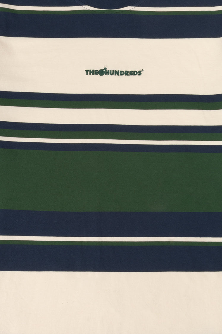 The Hundreds Stone Stripe T Shirt Burgundy L