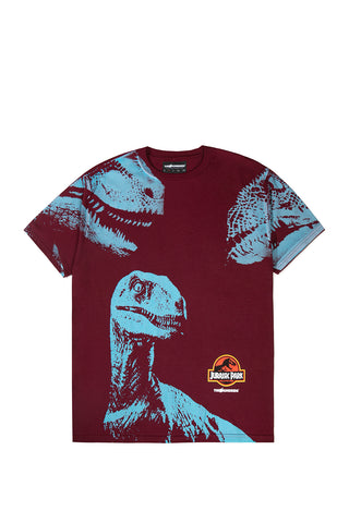 Raptor-T-Shirt-Burgundy-Front