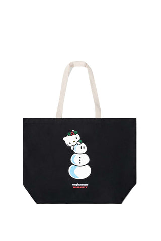 Snowman-Tote-Bag-Black-Front