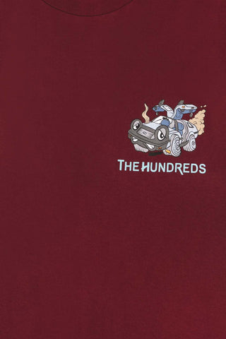 Gassed-T-Shirt-Burgundy-Detail-Front