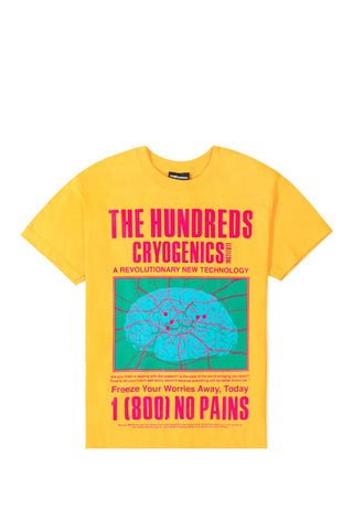 Cryogenics-T-Shirt-Gold-Front