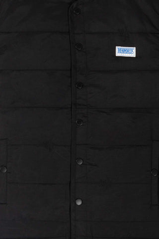 Puffy-Shirt-Jacket-Black-Detail-Front