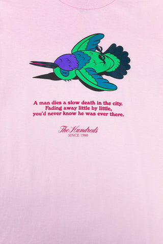 SlowDeath-T-Shirt-Pink-Detail-Front