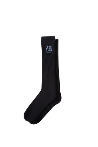 Simple-Adam-Socks-Black-Front