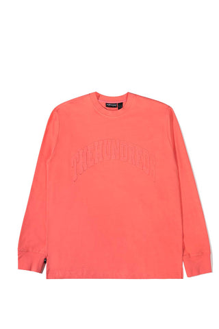Exposition-Long-Sleeve-T-Shirt-Coral-Front